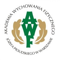 Akademia Wychowania Fizycznego Józefa Piłsudskiego w Warszawie naklejka na legitymację studencką